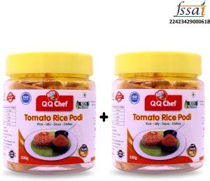 QQ Chef Tomato Rice Powder Paruppu Podi 2 Combo for Rice, Idly, Dosa ...