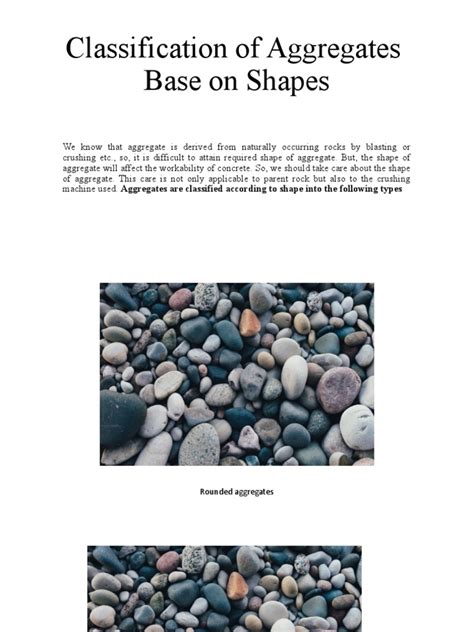 Image result for Aggregate Classification Chart