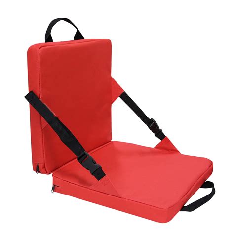 Portable Stadium Seat Bleacher Cushion With Backrest Lightweight ...