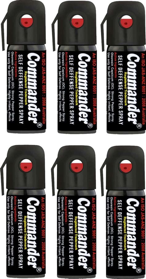 Buy COMMANDER SELF DEFENSE PEPPER SPRAY FOR SAFETY/PROTECTION PACK OF 8 ...