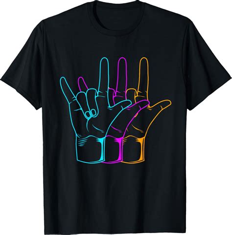 American Sign Language I Love You ASL T-Shirt men and women can wear ...