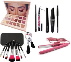 klaty Eye makeup combo of Nude Eyeshadow, Mini Straightner, Brushes ...