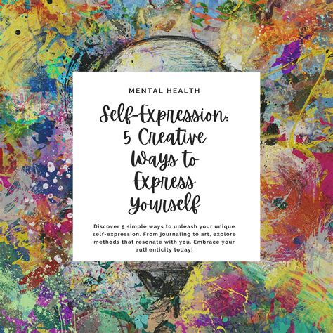 Self Expression: 5 Creative Ways to Express Yourself | Riyah Speaks ...