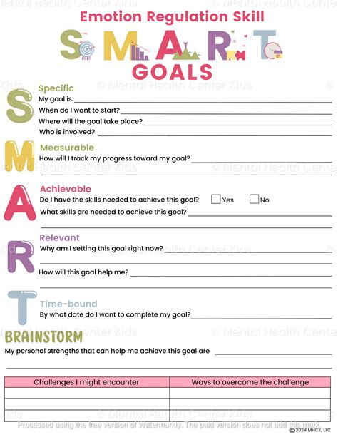 Smart Goals Worksheet 的图像结果