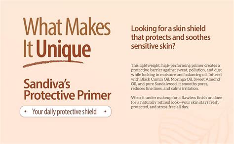 Buy Sandiva One & Done Protective Primer |Minimizes Pores, Smooths Fine ...