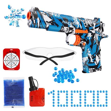 Splatter Ball Gun - Manual Splat Gun with 10000 Gel Balls,Toy Gun for ...