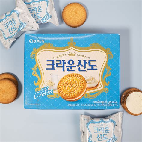 3617 Crown Sando with Cream 크라운 산도 크림 161g – Koreanfood.co.in