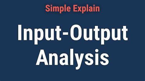 Image result for Input-Output-Analyse Definition