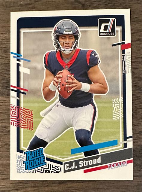 6 CJ STROUD 2023 PANINI DONRUSS RATED ROOKIE MINT PERFECT CARD 339 | eBay
