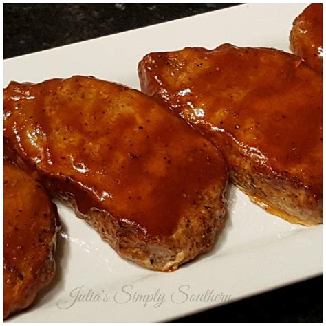 Oven Baked BBQ Pork Chops - Julias Simply Southern