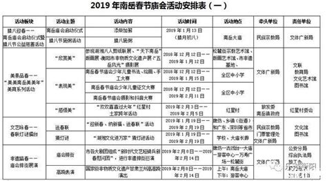 2019南岳庙会春节活动时间安排表_旅泊网