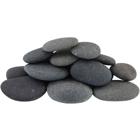 Rain Forest 0.43-cu yard 960-lb Gray Mexican Beach Pebbles in the ...