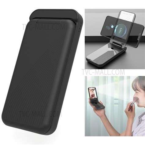 10000mah Mini Power Bank With Led Light Mirror Triple Output For All ...