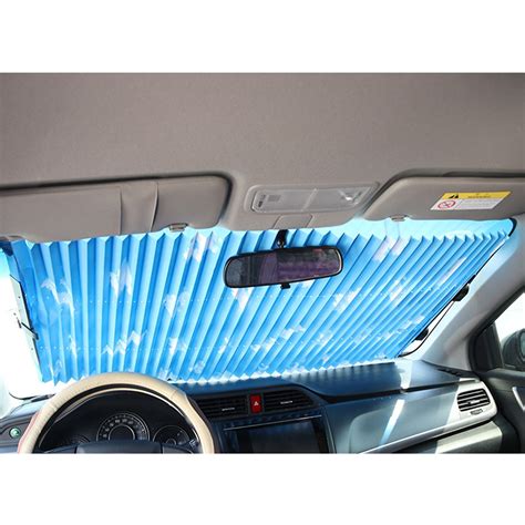 Car Retractable Windshield Sun Shade Visor Folding Auto Block Cover ...