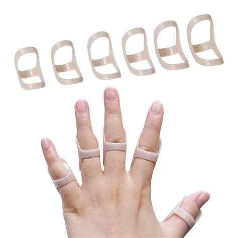 Amazon.com: SOFT HOME 6 Pack Oval Finger Splints Waterproof Finger ...