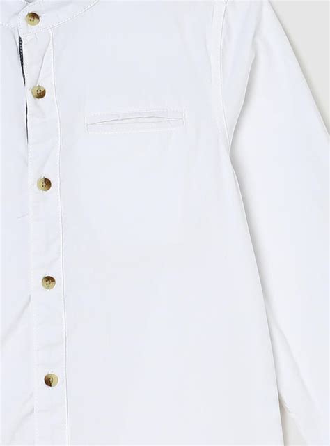 Buy Boys Printed Band Collar Shirt Online at just Rs. 549.0 ...