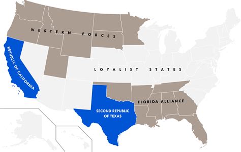 Map of from the trailer for "Civil War" : r/imaginaryelections