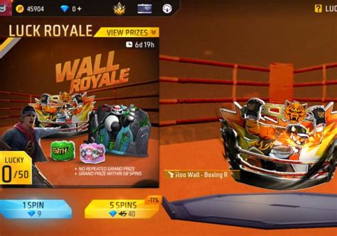 Free Fire Max में नई Boxing Ring Gloo Wall Skin मिल रही फ्री, Wall ...