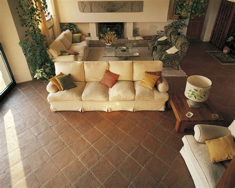 Italian Terracotta - Hand made living room floor | Living room tiles ...