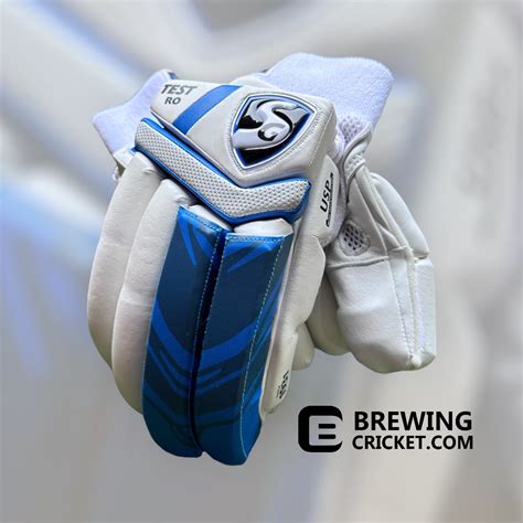 SG. Test RO Rohit Sharma White Blue - Batting Gloves – www ...