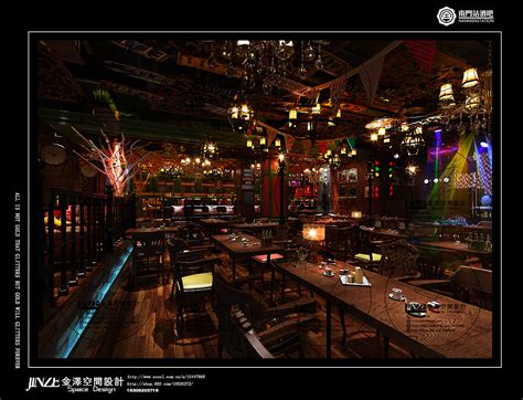 陕西西安普罗旺斯酒吧设计（电音派对酒吧设计）-酒吧设计-深圳宋三英KTV设计公司