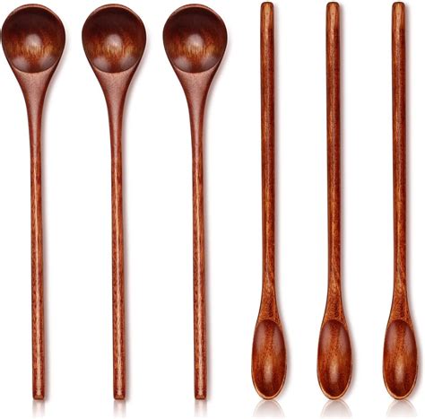 Amazon.com: Golden Nature Bamboo Spoon Set (10 Pc), Small Kitchen ...