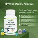 Nveda Calcium 1000mg with Vitamin D3, Magnesium, Zinc & Vitamin B12 For ...
