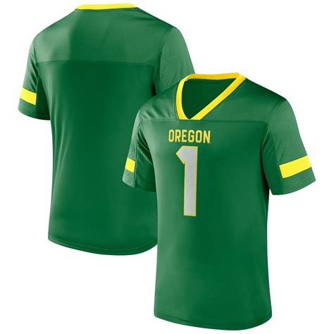 Men's Fanatics Branded Green Oregon Ducks #1 Kickoff Winner Replica ...