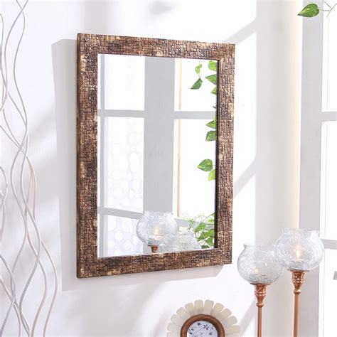 Buy 999STORE Fiber Framed Decorative Wall Mirror for Bedroom Mirror ...