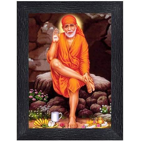 Art n Store: Shirdi Sai Baba Sitting on a Throne Under The Parasol HD ...