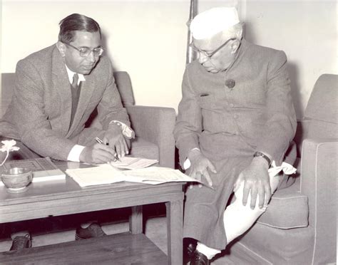 India - An Enumerator collecting information from Pt. Jawahar Lal Nehru ...