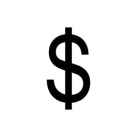 dólar, símbolo de icono de moneda usd. ilustración vectorial 10653309 Vector en Vecteezy
