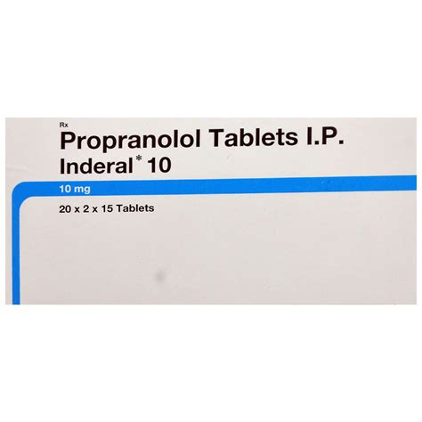 Inderal 10 Tablet | Uses, Side Effects, Price | Apollo Pharmacy