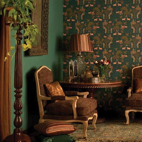 Green Base Yellow Gokul Pichwai - Wallpaper – Floating Walls - Buy ...