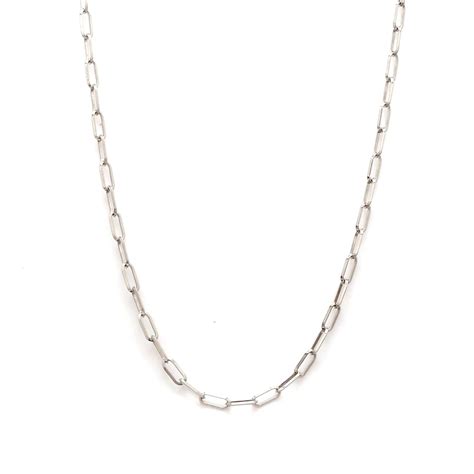 Platinum Rectangular Links Chain for Unisex JL PT CH 1127