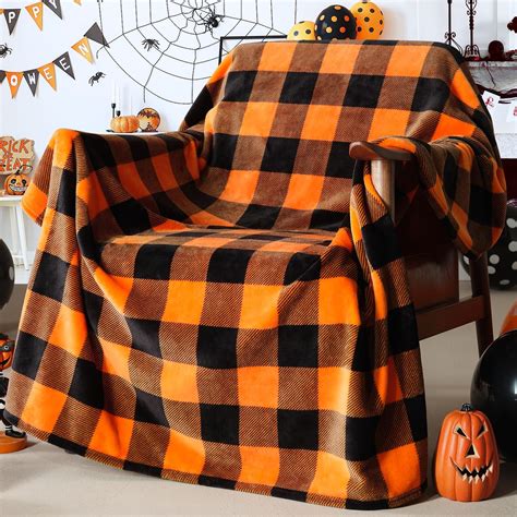 Amazon.com: Yiyhuxf Halloween Pumpkin Blanket,Fall Halloween Fleece ...