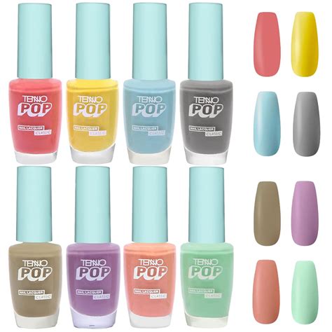 Buy TENNO Pop High Shine Glossy Finish Nail Paint, Chip Resistant ...
