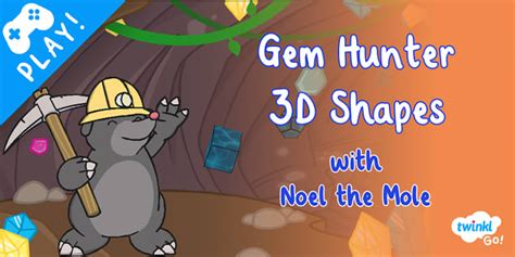 👉 Gem Hunter 3D Shapes Game | Twinkl Go! (teacher made)