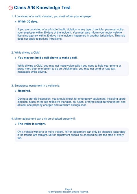 2024 Ohio DMV CDL Test Cheat Sheet. 99% pass rate!
