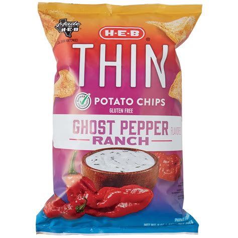 H-E-B Thin Potato Chips - Ghost Pepper Ranch - Shop Chips at H-E-B