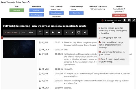 Image result for Transcript Editor JavaScript