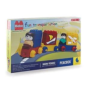Buy PEACOCK TOYS AND GAMES Bebe Blocks Fun Transportation Set No. 15 ...