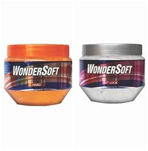 Buy Wondersoft Hard & Wet Look Hair Styling Gel, No Alcohol Gel Added ...
