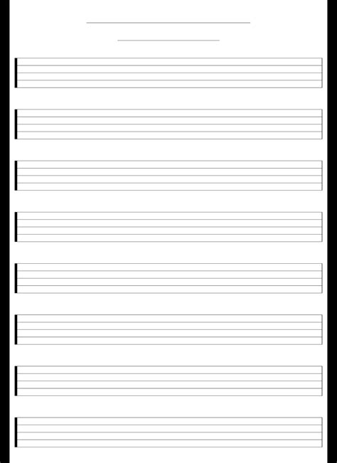 Staff Paper Blank Sheet Music - 10 Free PDF Printables | Printablee