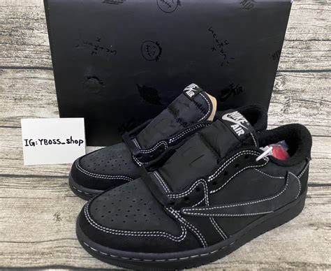 【Yboss Shop】Travis Scott × Nike Air Jordan 1 Low OG 黑-zingala商店