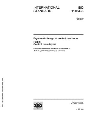 Iso 11064 Pdf - Fill Online, Printable, Fillable, Blank | pdfFiller
