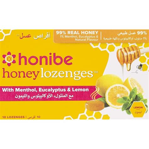 Buy Honibe Lozenges - Lemon Citron With Menthol And EUcalyptUS - 10 ...