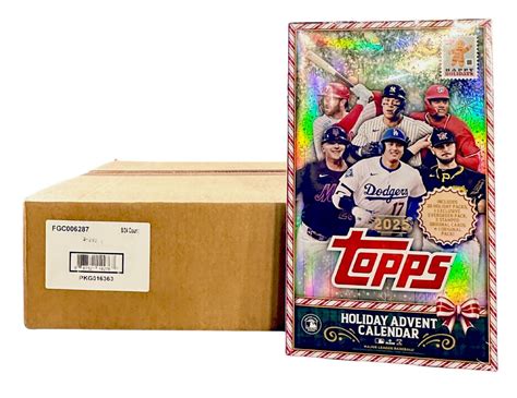 2025 Topps Holiday Baseball Mega Advent Calendar 8 Box Case