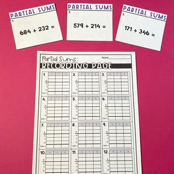 Image result for Partial Sums 3-Digit Addition