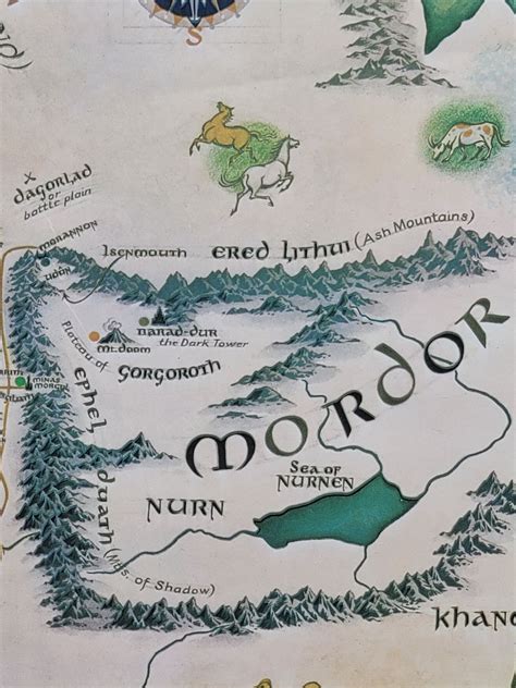 A Map of Middle-Earth | Tolkien, Pauline Baynes | First printing